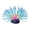 Blue, variant on 1pc Artificial Fluorescent Silicone Aquatic with Base, Fish Tank Decorations for Aquarium (Pink)