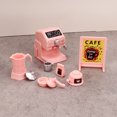 thumbnail image 2 of Set de cafetera rosa en miniatura Dollhouse Furniture, 2 of 3