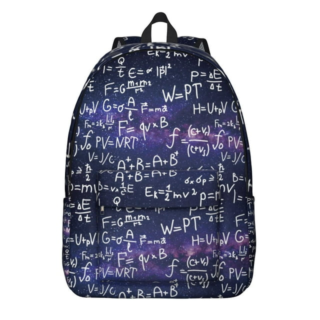 Scientific Knowledge Backpack, Biology Student Design, Laboratory Experiment School Bag, Science Rules Travel Daypack