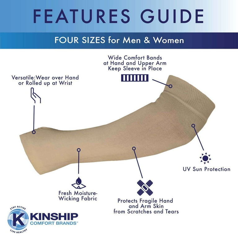 Kinship Comfort Brands Arm Skin Protector Sleeves safe from
