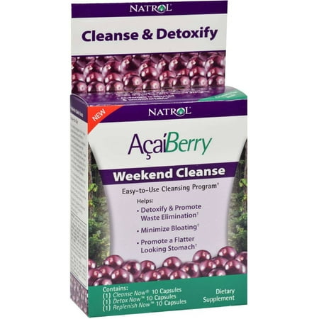 Natrol Acai Berry Wekend Cleanse, 30 CP