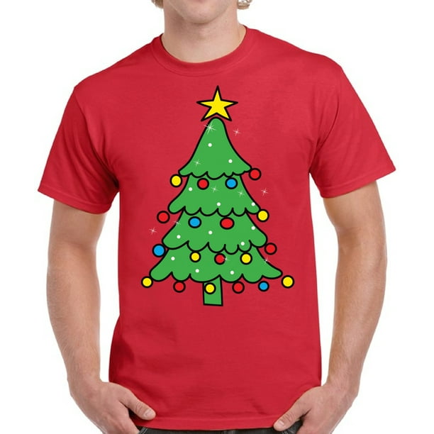 Merry Christmas Tree Christmas T Shirt for Men - S M L XL 2XL 3XL 4XL ...