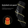 thumbnail image 6 of Elbow Pads Elbow Brace,1 Pair Padded Arm Sleeves Basketball Shooter Sleeves Collision Avoidance Elbow Pad for Basketball Football Volleyball Baseball Cycling, 6 of 8