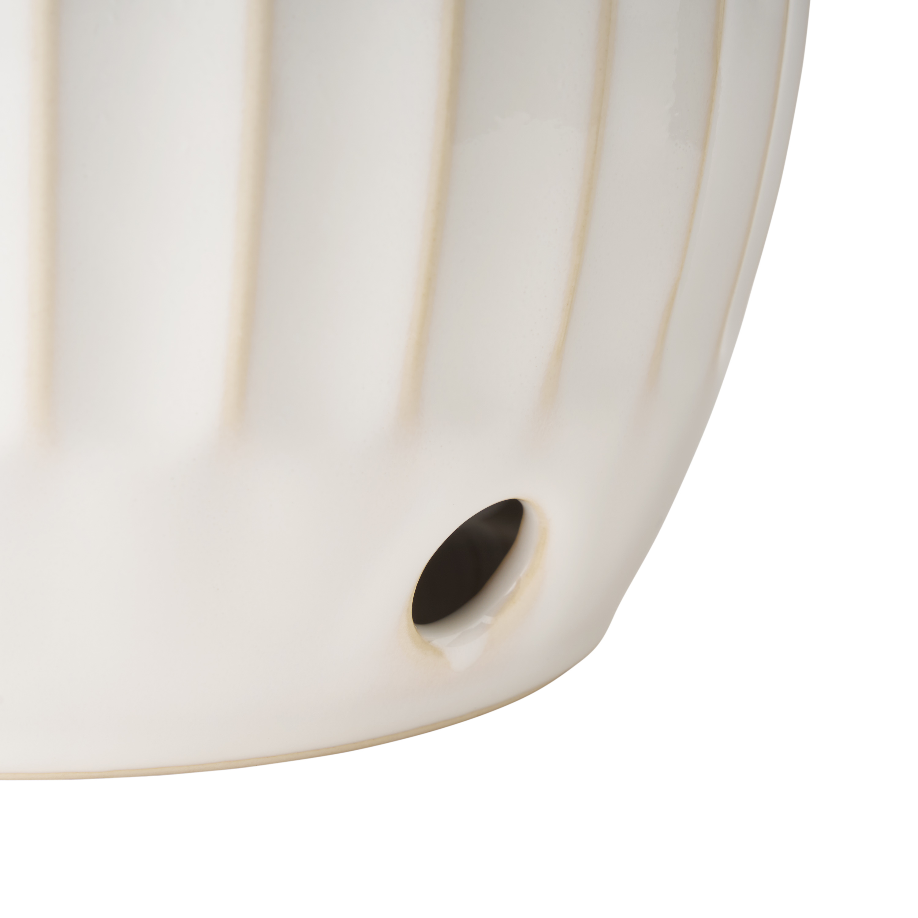 The Pioneer Woman Colette Stoneware Onion Keeper, White photo 4