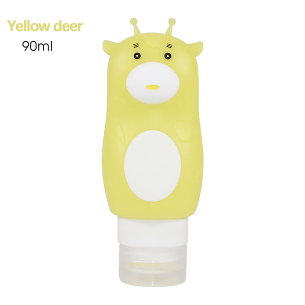 Juego de Botellas de Loción de Viaje, Diseño a Prueba de Fugas, Silicona Suave, Envases Rellenables para Champú, Loción y Protector Solar, Fácil de Limpiar, Compacto para Viajes, Tallas S/M/