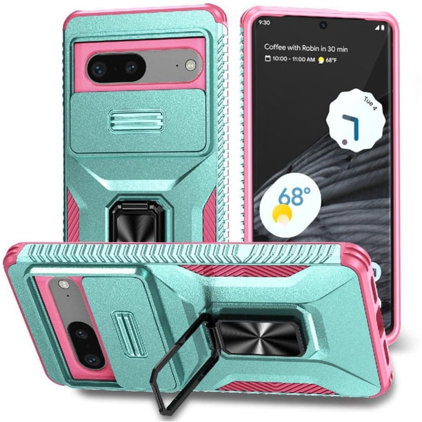 Funda para GANGXUN Google Pixel 7 - Soporte metálico, Función magnética, Verde