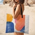 thumbnail image 5 of Color Wave Point Geometry Outdoor Picnic Blanket, Foldable Waterproof Beach Mat, Portable Beach Blanket for Beach Camping, Hiking, Family Concerts, 5 of 8