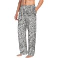 thumbnail image 2 of Uemuo Silver Glitter Pattern Men's Wide Leg Palazzo Lounge Pants with Pockets Light Weight Loose Comfy Casual Pajama Pants-X-Large, 2 of 9