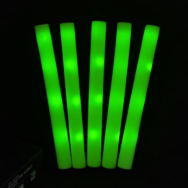 Barra de gomaespuma LED RGB de 12/15/30/60 piezas, barras luminosas de colores a granel, tubo de animación, luz oscura, suministros para fiestas de cumpleaños y bodas