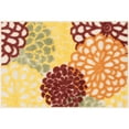 thumbnail image 2 of Oasis Modern Floral Red and Green Polypropylene Indoor Outdoor Area Rug, 2'x3' Rectangle, 2 of 7