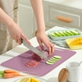 thumbnail image 4 of VQPeo Silicone Cutting Boards for Kitchen, Flexible Cutting Board Cutting Mat for Meat, Vegetables and Fruit, Cutting Boards for Kitchen Dishwasher Safe, 4 of 5