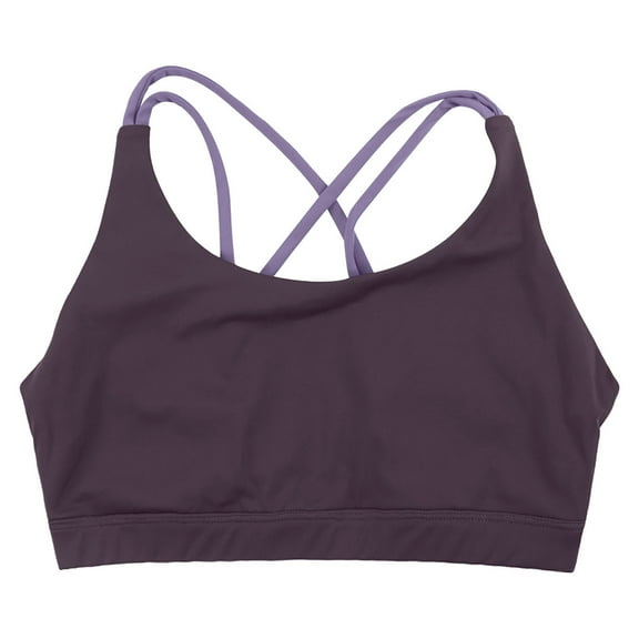Glisme Sports Bras For Women High Support Sports Underwear Shockproof Running Small Chest Push Up Fitness Yoga Vest Thin No Steel Ring Backless Bra For Yoga Running Gym Purple