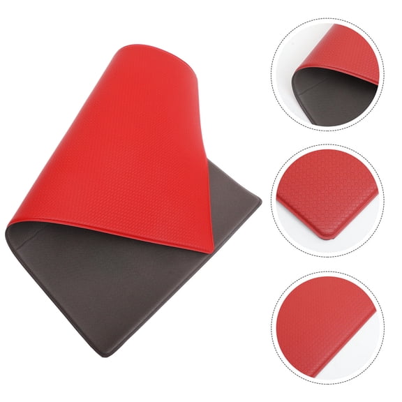 Moluckfu Washable PVC Kitchen Mat Non- Floor Rug for Dining Room and Kitchen, and Easy to Clean, 1 Set