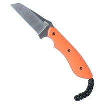 CRKT S.P.I.T. (Small. Pocket. Inverted. Tanto.) Outdoor Survival Fixed Blade Knife with Sheath: Stainless Steel Plain Edge Blade, G10 Handle, 2399