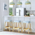 thumbnail image 2 of Butler Specialty Company Robias Rectangular Rattan 30" Bar Stool - Baby Blue, 2 of 6
