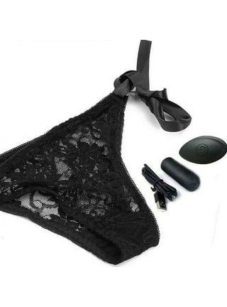 Sexy Black Lace 10 Speed Wireless Remote Control Vibrating Panties