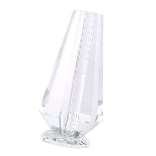Decoración Artesanal, 1 Uds., Florero De Cristal Transparente Elegante Para