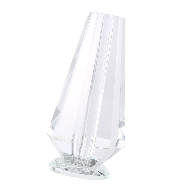 Decoración Artesanal, 1 Uds., Florero De Cristal Transparente Elegante Para
