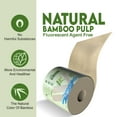 thumbnail image 2 of WBM Care Natural Bamboo Toilet Paper, 3-Ply, Unbleached, Tree-Free, 208 Sheets per Roll, 10 Rolls, Soft and Gentle Bath Tissue, Chemical-Free, 2 of 8
