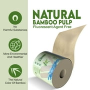 WBM Bamboo Toilet Paper, 3-Ply Tissue Roll Tree Free Paper, 20 Roll Count, 4160 Total Sheets