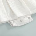 thumbnail image 4 of EIMELI Newborn Summer Jacquard Jumpsuit  Baby Girls Flower Pattern Round Neck Fly Sleeve Playsuit, 4 of 6