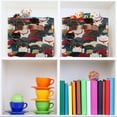 thumbnail image 6 of Yayeee 2 Pack Canvas Storage Basket with Handles for Shelves Fabric Bins Closet Organizer, White Lucky Cat, 6 of 8