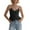 Black, variant on Crop Camisole Tops for Women Lightweight Semi Sheer Ruffle V Neck Spaghetti Strap Cami Tank Top Summer Outfits