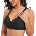 thumbnail image 3 of CYSFASHION 3 Pc Push Up Bra for Women Bust Wireless Comfortable High Support Lounge Fit Jelly Bra Khaki, 3 of 6