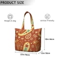 thumbnail image 5 of Elegant Paisley Floral Duffel Bohemian Chic Weekender Bag with Artistic Vintage Pattern, Ethnic Mala Inspired Design, 5 of 5