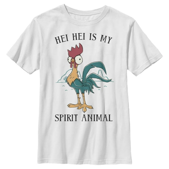 Boy's Moana Hei Hei Spirit Animal Graphic T-Shirt
