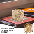thumbnail image 3 of WEUVEB Soporte De Servilletas Retro De Metal Dorado Para Con Hueco Y Decorativo, 3 of 6