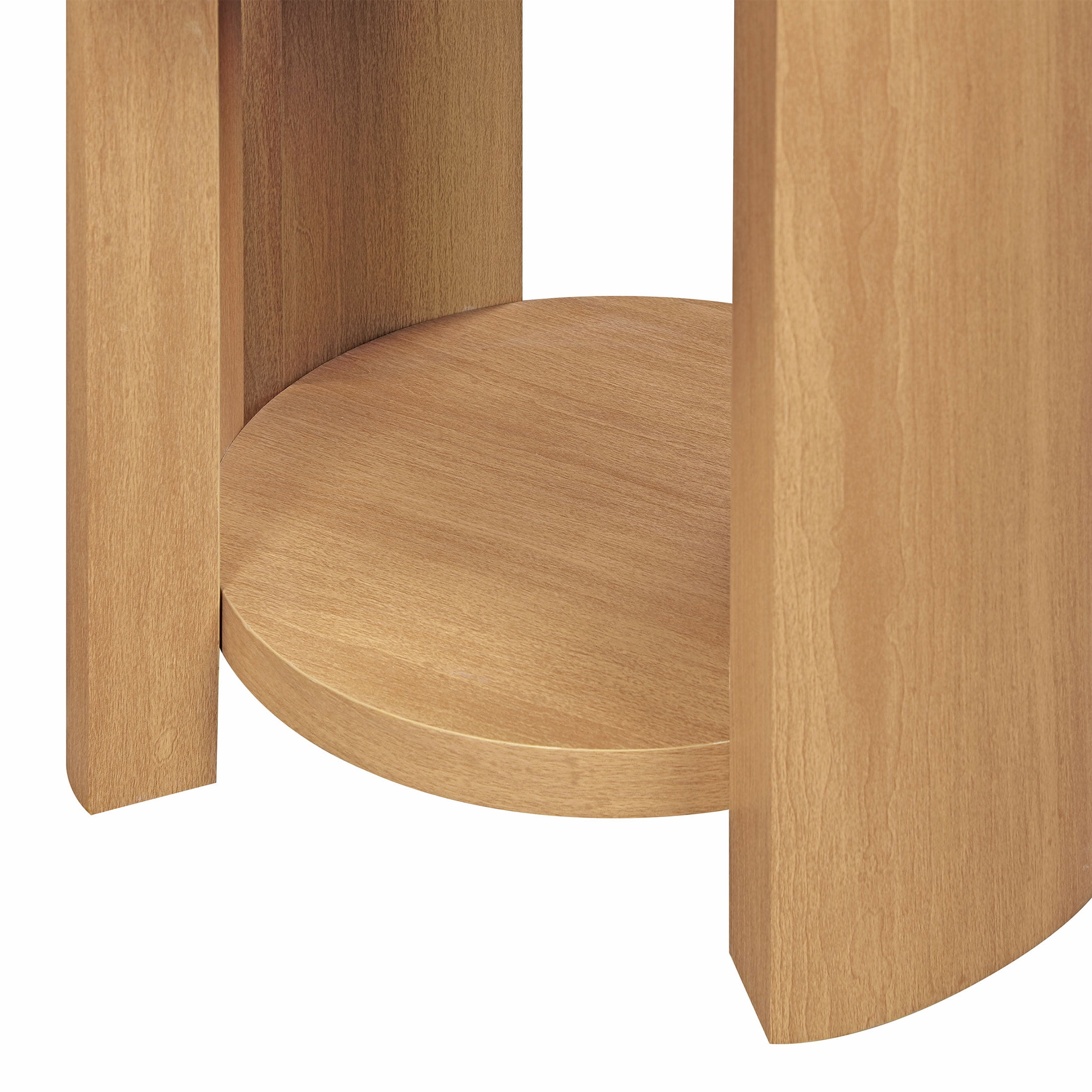 Beautiful Drew Side Table, Warm Honey finish