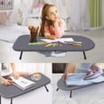 thumbnail image 4 of Tabletop Ironing Board with Iron Rest, Mini Ironing Board with Heat Resistant Cover, Portable Small Iron Board Foldable for Dorms, Apartment and Travel, 32"x12'', Black, 4 of 6