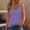 Purple summer tops for women, variant on pimelu Tank Top for Women Womens Tops Loose Casual Comfort Lightweight Strap Tee Shirts Casual Solid Sleeveless Cute Tops for Women