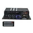 thumbnail image 2 of AK380 Amplificador de potencia de audio portátil de 400 W x2 2.0 CH Amplificador de sonido Bluetooth 5.0 de 2 canales para coche, casa, garaje, CD, si Baoblaze amplificador estéreo mini, 2 of 8
