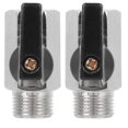 thumbnail image 2 of 2Pcs Straight Through Type Brass Abrasive Blasting Pneumatic Ball Valve Accessory G3/8in, 2 of 4