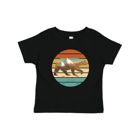 

Inktastic Bear Silhouette Retro Sunset Gift Baby Boy or Baby Girl T-Shirt