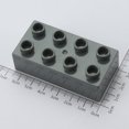 thumbnail image 1 of Bloques de construcción de partículas grandes de plástico para jardín de infantes de 2 x 4 de espesor y 8 agujeros, accesorios a granel, piezas de juguete, 1 of 6