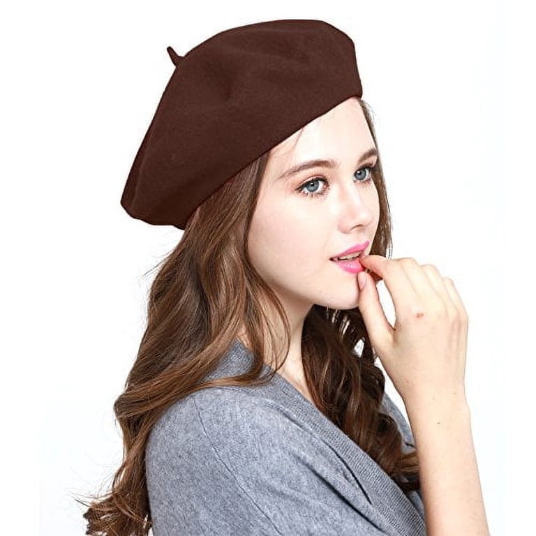 2886 Ww004 Winter 100% Wool Warm French Art Basque Beret Tam Beanie Hat Cap WW004 Winter 100% Wool Warm French Art Basque Beret Tam  main image 3