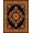 Black, Pattern 1, variant on ODIKA 4'x6' Machine Washable Non-Slip Area Rug, Elati Ornate Damask Medallion High Traffic Rug, Black, 533127