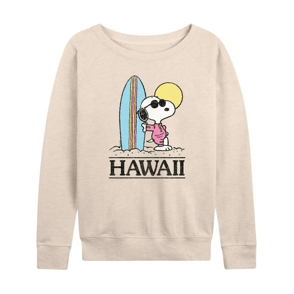 Peanuts - Hawaii - Women's Lightweight French Terry Long Sleeve Shirt