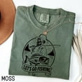 thumbnail image 4 of Let’s Go Fishing Skeleton Shirt – Funny Vintage Fisherman Graphic Tee, Retro Outdoors Unisex T-Shirt, 4 of 7