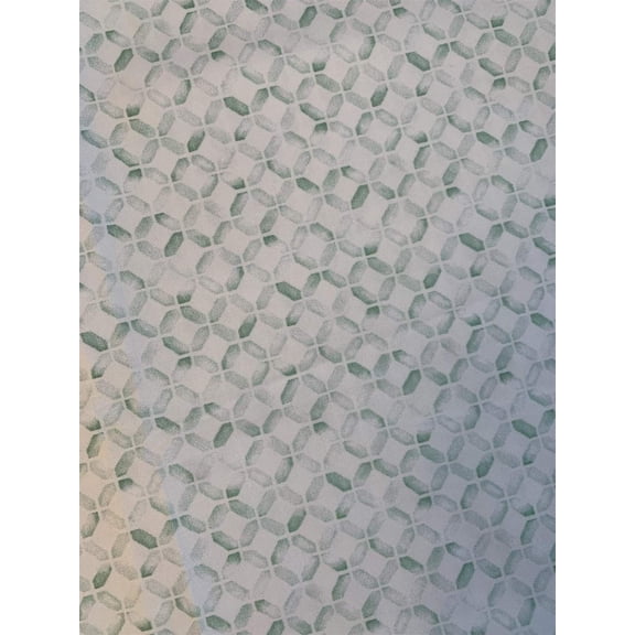 Seja-como-Flor White Printed tablecloth with wildflowers in shades of pink and blue with a patterned light green border