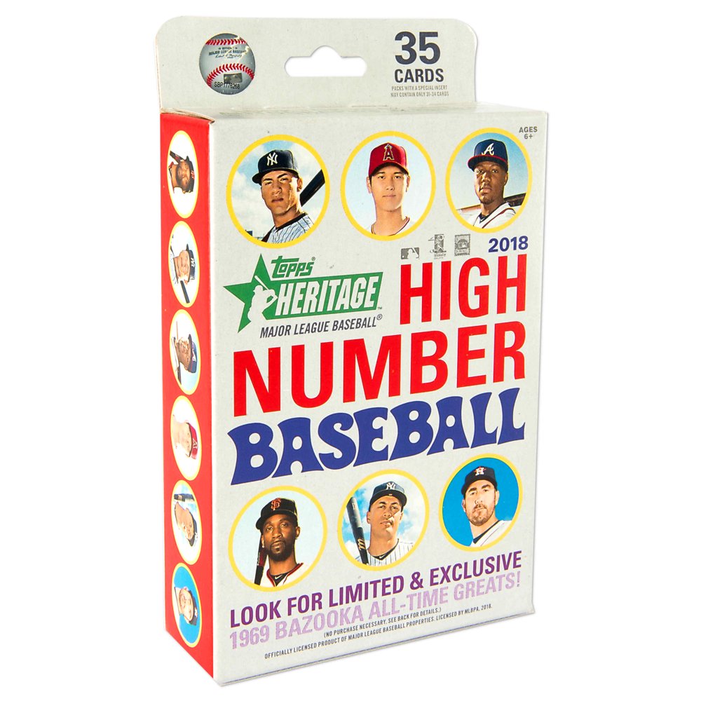 2018 Topps Heritage High Number Baseball Hanger Box Trading Cards