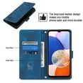 thumbnail image 7 of Mantto Flip Wallet Case for Samsung Galaxy S24 Plus,with ID Credit Card Slots & Cash Pocket,Durable PU Leather Magnetic Clasp Folio Kickstand Shockproof Wrist Strap Phone Case for Women Men,Blue, 7 of 7