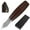 Round Handle, variant on Marking Knife with Wooden Handle Double Beveled Woodworking Scribing Knife with Leather Sheath Multipurpose Blade Striking Knife Wood Scribe Tool for Carving