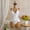 White, variant on Women's Textured Floral Tankini Swimsuit, Halter V-Neck Ruffle Peplum Top & Side Tie High Cut Bikini Bottom Two Piece Bathing Suit, Cute Tummy Control Beach Swimwear