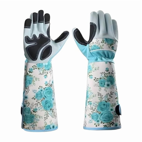 Garden Gloves Unisex, Extra Long Thorn-Resistant, for Roses & Cacti, Adjustable Cuff