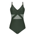 thumbnail image 4 of WXLWZYWL Women Tummy Control One Piece Swimsuit - Push Up Bathing Suit Full Coverage Sports Swimwear, 4 of 6