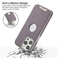 thumbnail image 2 of ELEHOLD for iPhone 16 Pro Max Magnetic Case,  Compatible with Mag Safe Accessory Logo View Classic PU Leather Thin Slim Shockproof Phone Case for iPhone 16 Pro Max,Purple, 2 of 7
